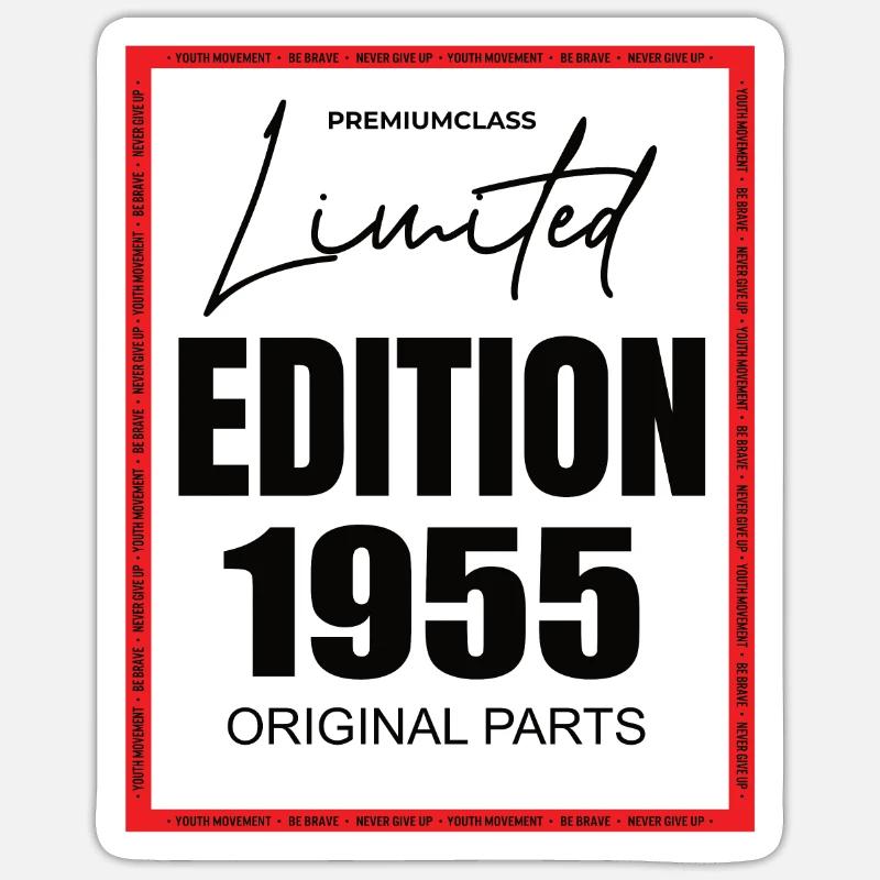 Édition limitée 1955 - Sticker taille S (10 x 10 cm) - blanc mat