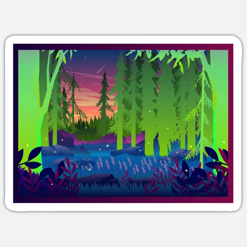 Tree - Sticker size S (10 x 10 cm) - white matte
