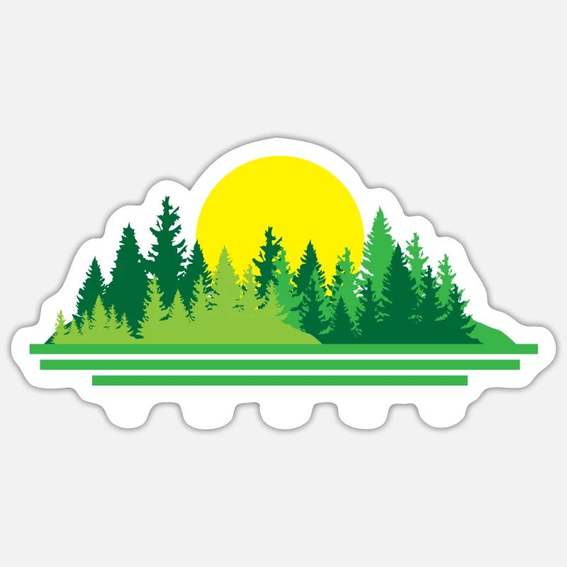 Baum - Sticker Größe S (10 x 10 cm) - Mattweiß