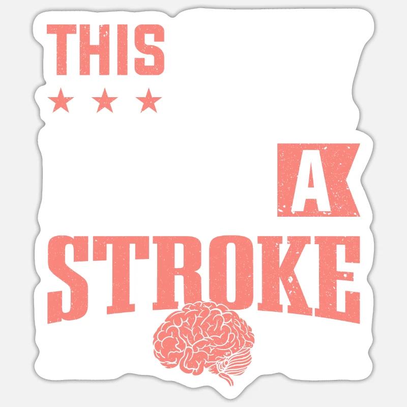Ce type a battu un survivant d’un AVC Sticker taille S (10 x 10 cm)