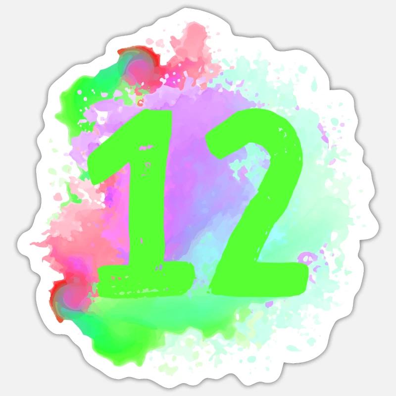 12 Nombre d’objets blob Sticker taille S (10 x 10 cm)