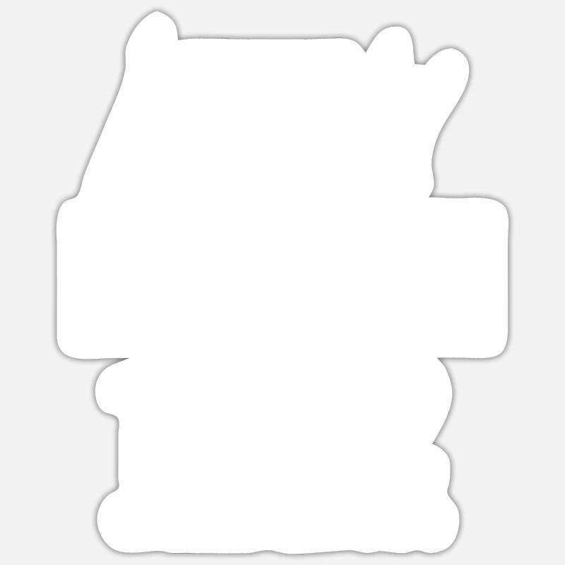 Édition limitée 1982 - Sticker taille S (10 x 10 cm) - blanc mat