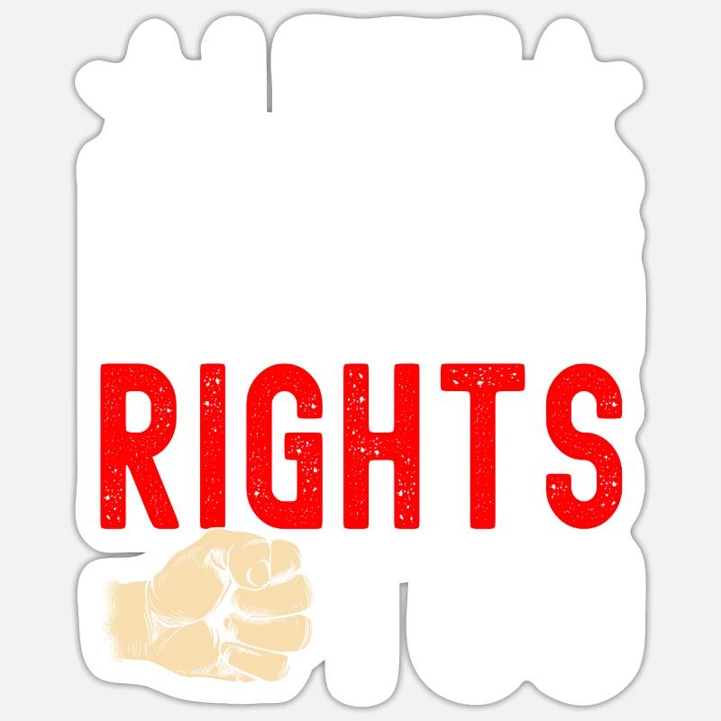 Gaucher - Sticker taille S (10 x 10 cm) - blanc mat