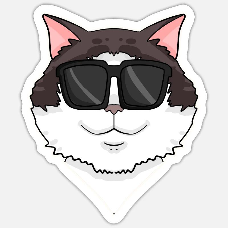 Ragdoll Cat - Sticker size S (10 x 10 cm) - white matte