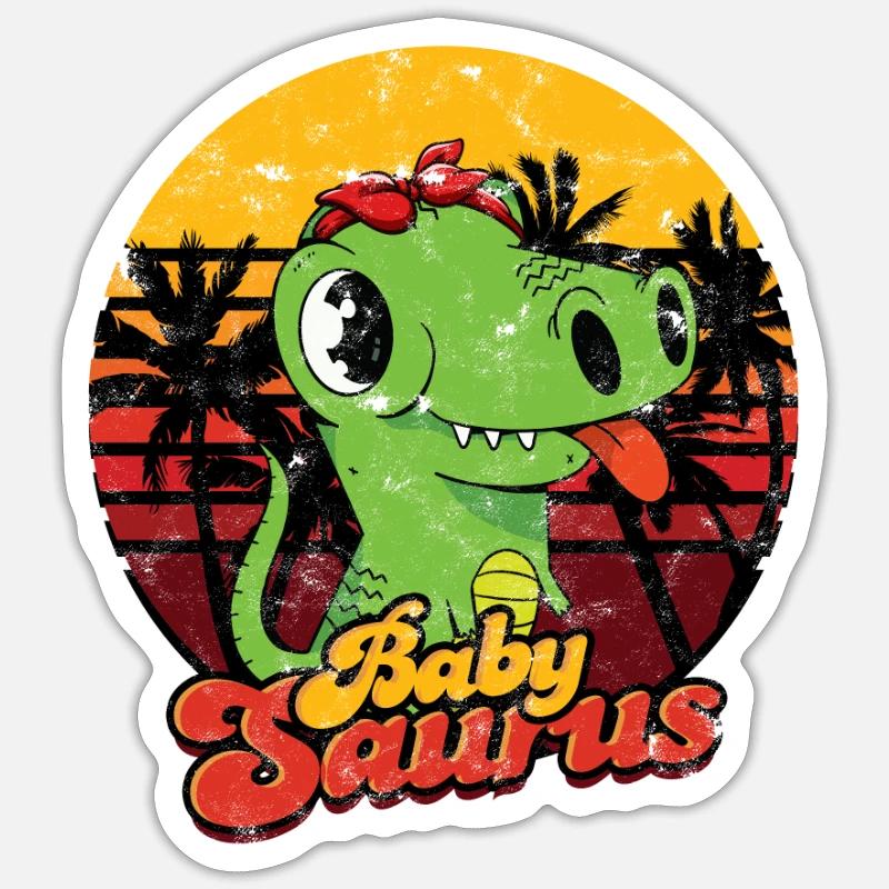 Babysaurus Dinosaur Baby Saurus - creature Sticker size S (10 x 10 cm)