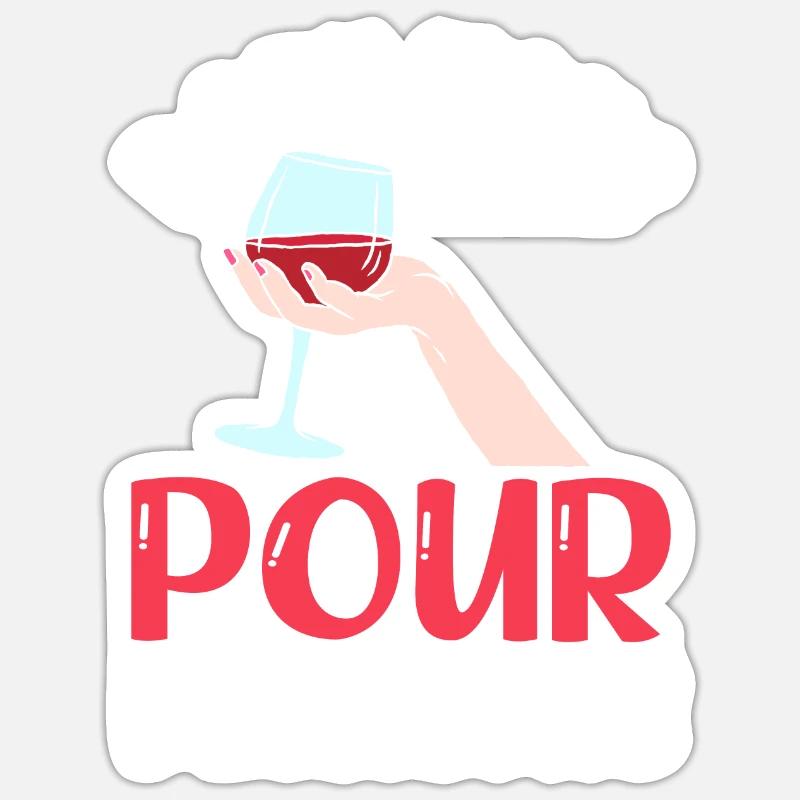 Don't Make Pour Decisions Sticker Größe S (10 x 10 cm)