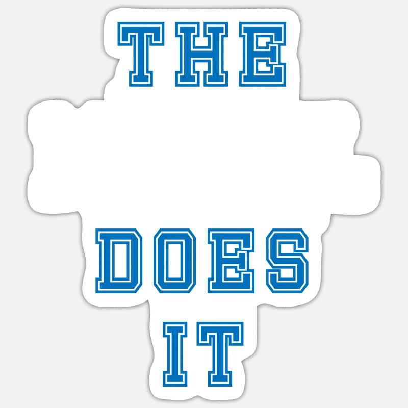 The Model does it Model Geschenk Sticker Größe S (10 x 10 cm)