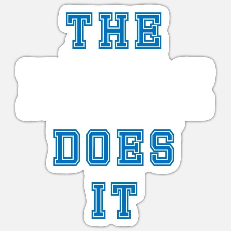 The Krankenschwester does it Krankenschwester - Sticker Größe S (10 x 10 cm) - Mattweiß