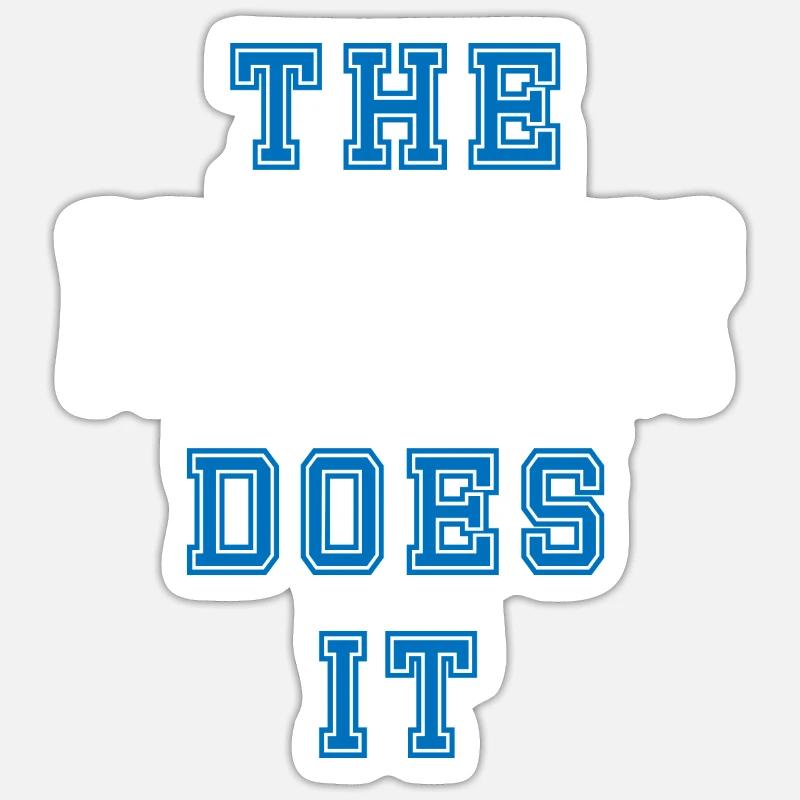 The Apotheker does it - Sticker Größe S (10 x 10 cm) - Mattweiß