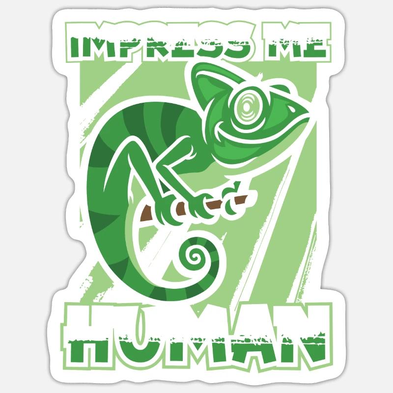 Caméléon Chamäleon Sticker taille S (10 x 10 cm)