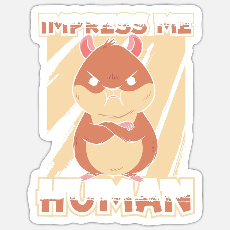 Hamster - Sticker size S (10 x 10 cm) - white matte
