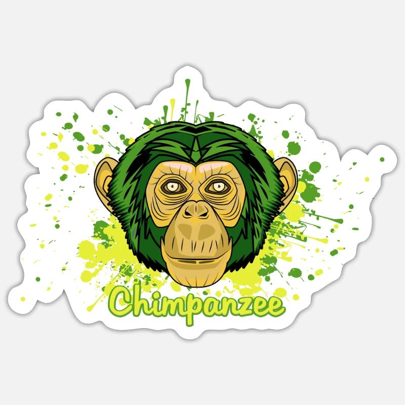 Singe Sticker taille S (10 x 10 cm)