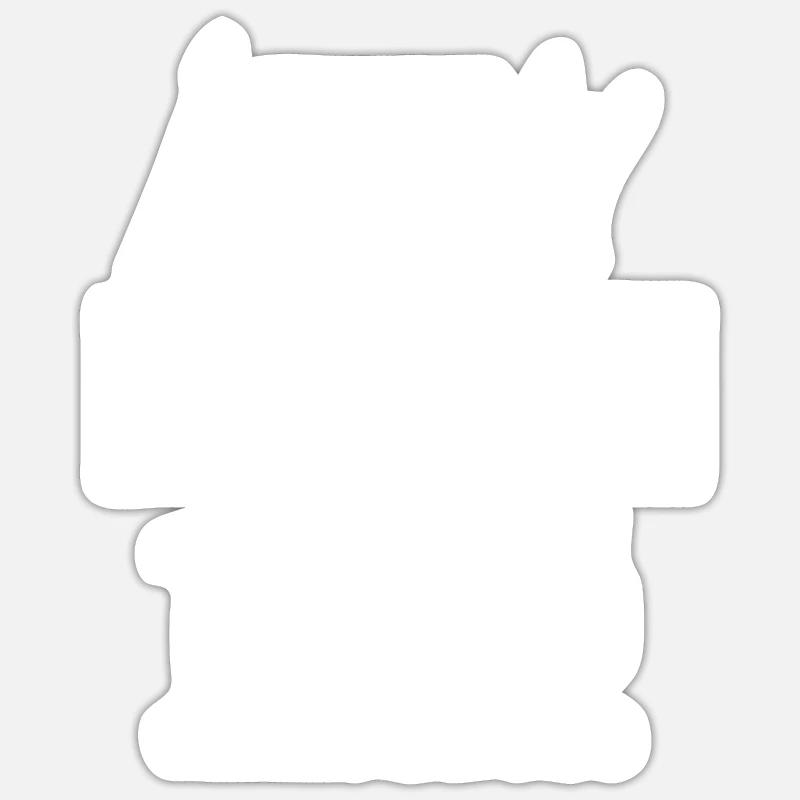 Édition limitée 1975 - Sticker taille S (10 x 10 cm) - blanc mat
