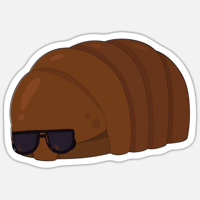 Cool Assel - Sticker taille S (10 x 10 cm) - blanc mat