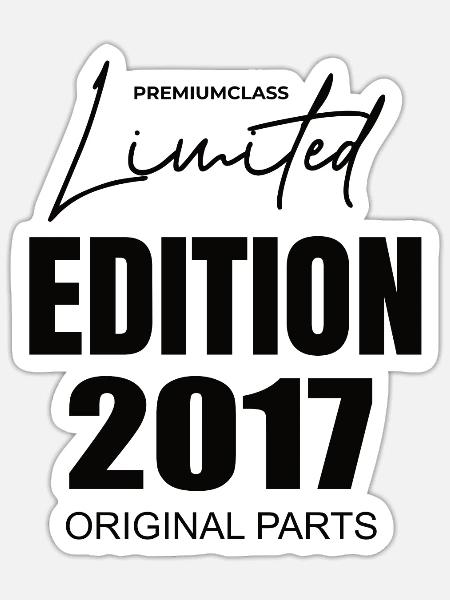 Limited Edition 2017 - Sticker Größe S (10 x 10 cm) - Mattweiß