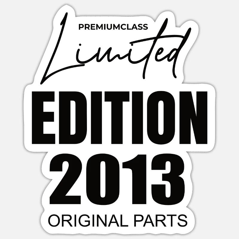 Édition limitée 2013 - Sticker taille S (10 x 10 cm) - blanc mat