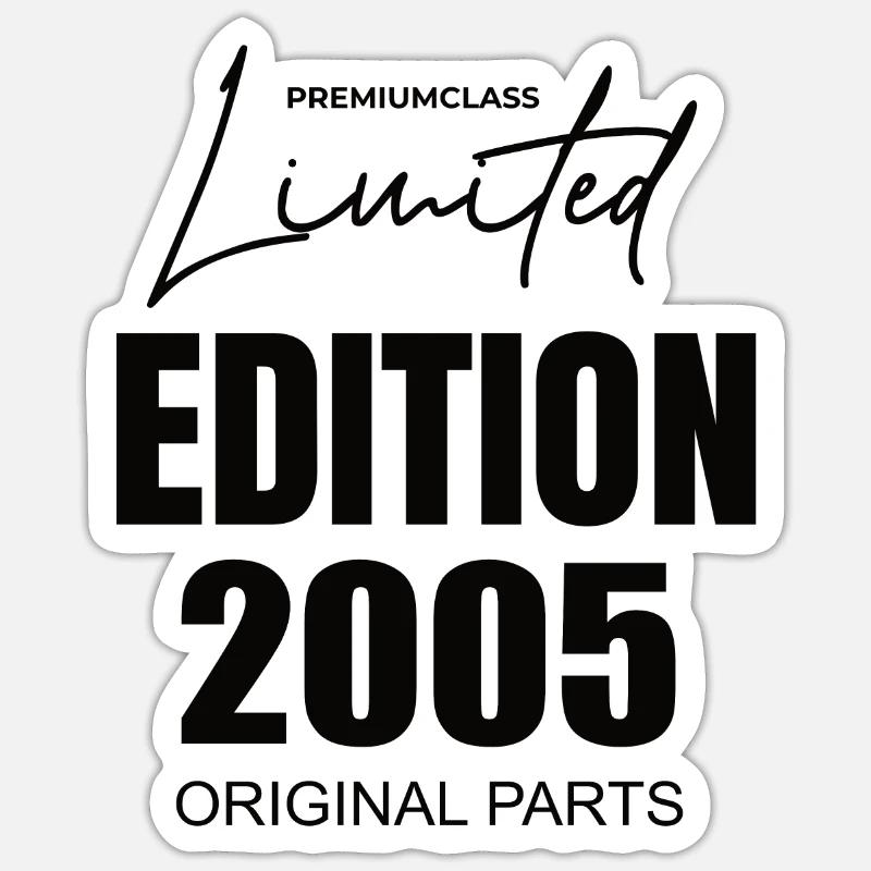Édition limitée 2005 - Sticker taille S (10 x 10 cm) - blanc mat