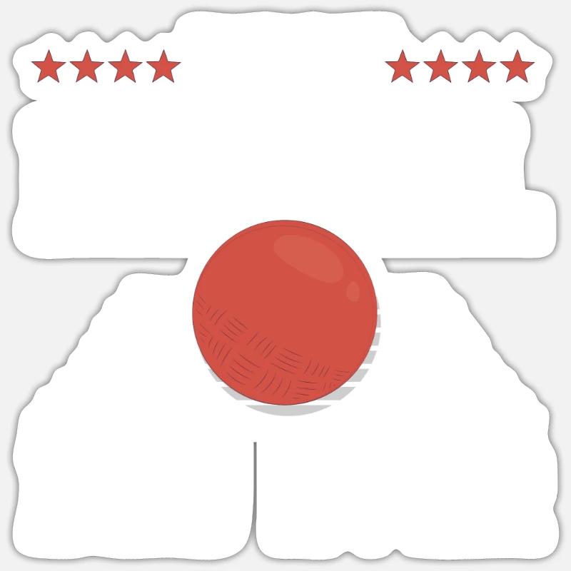 Kickball Papa - Sticker taille S (10 x 10 cm) - blanc mat