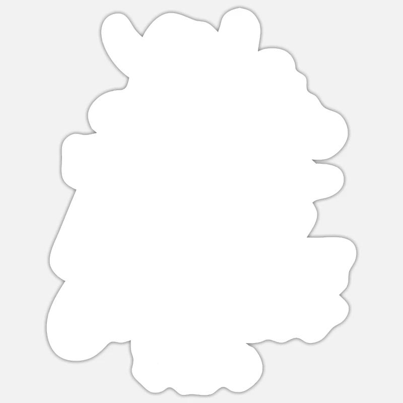 Cockapoo Chien - Sticker taille S (10 x 10 cm) - blanc mat