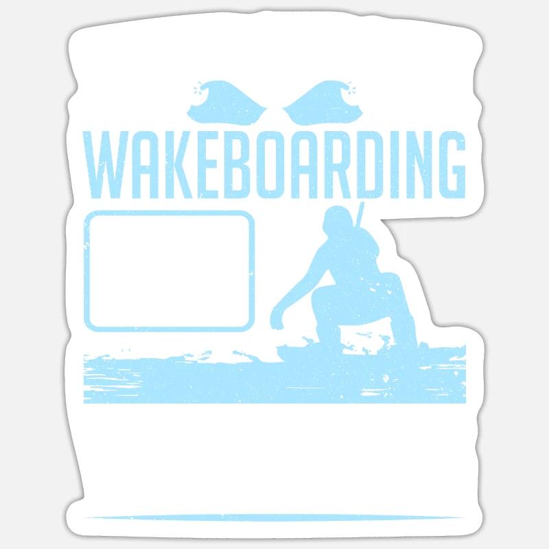 Entweder Sie mögen Wakeboarden oder Wrong Wakeboarder Sticker Größe S (10 x 10 cm)