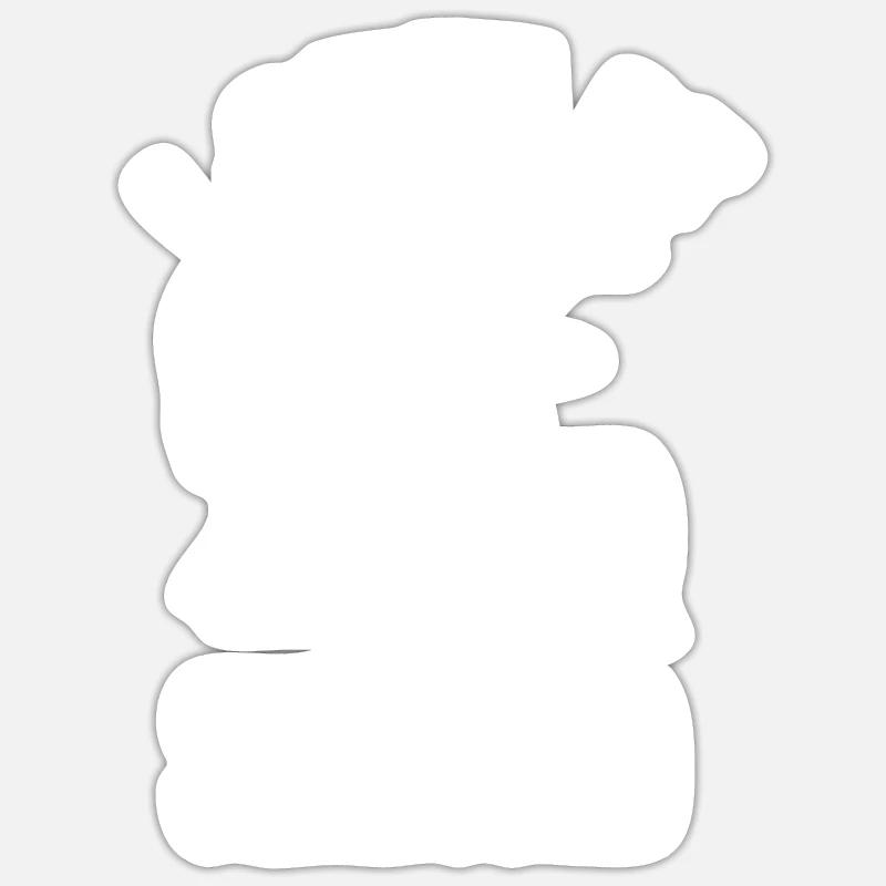 Drums Drummer Gift - Sticker size S (10 x 10 cm) - white matte