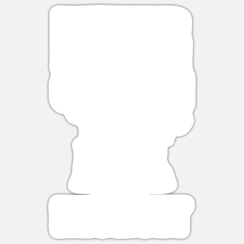Drums Drummer Gift - Sticker size S (10 x 10 cm) - white matte