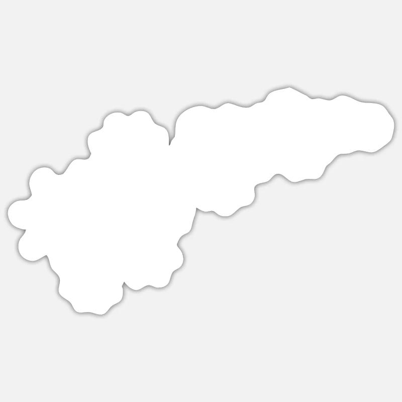 Sternenflotte Weiss - Sticker Größe S (10 x 10 cm) - Mattweiß