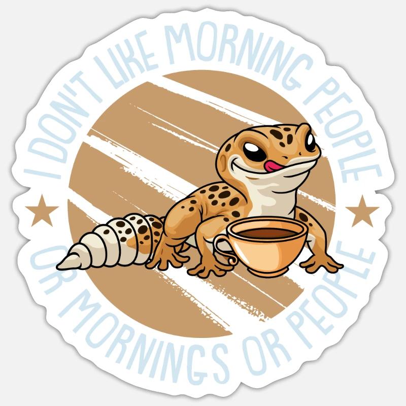 Gecke Echse Reptil Eidechse Lizard Sticker Größe S (10 x 10 cm)