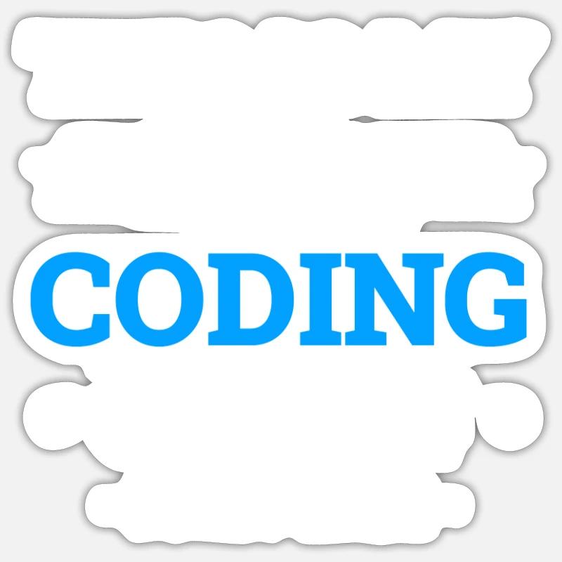 Coding Programmer Coder Software Developer Sticker size S (10 x 10 cm)