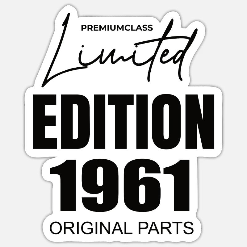 Édition limitée 1961 - Sticker taille S (10 x 10 cm) - blanc mat