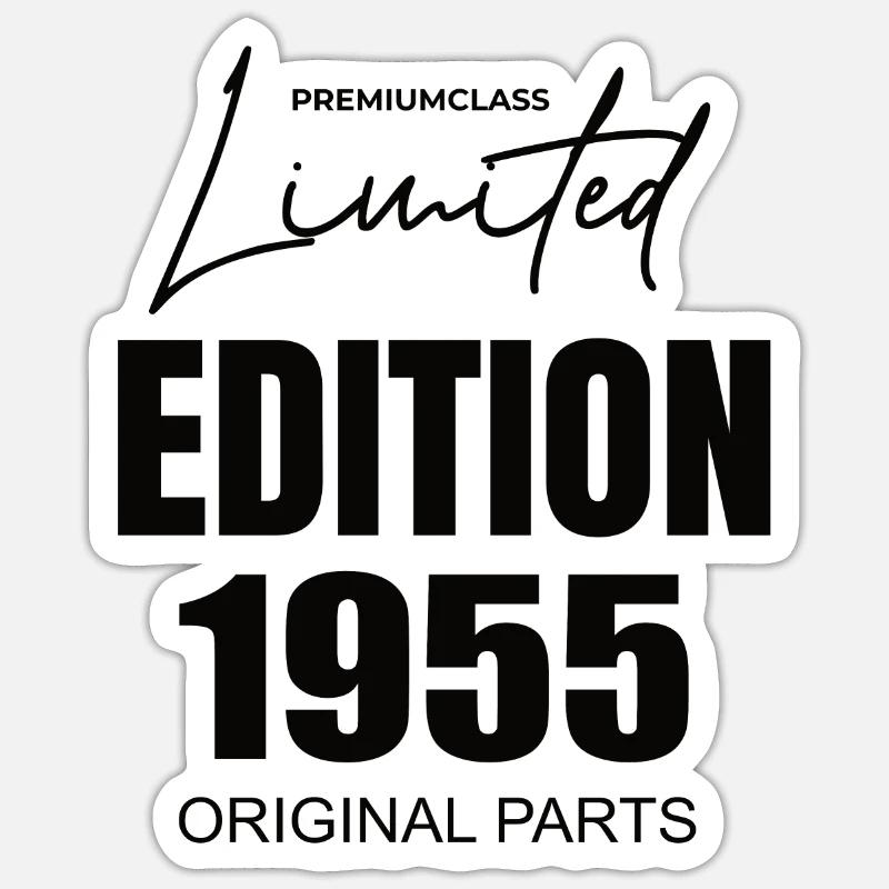 Édition limitée 1955 - Sticker taille S (10 x 10 cm) - blanc mat