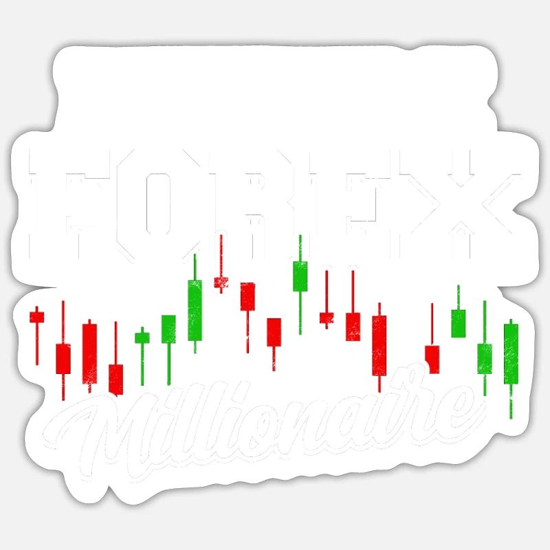 Future Forex Millionaire - bourse Sticker taille S (10 x 10 cm)