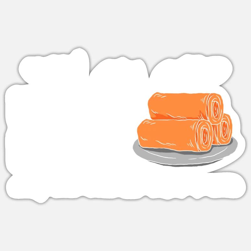 I Am A Lumpia Maker - Sticker size S (10 x 10 cm) - white matte