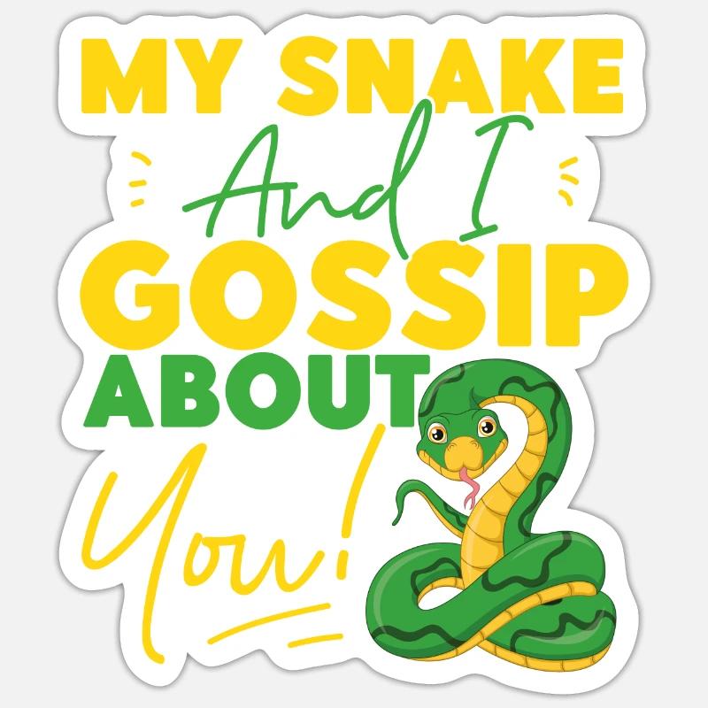 Serpent Serpent Mon Serpent Et Moi Sticker taille S (10 x 10 cm)