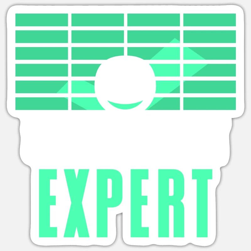 Tableur Expert Comptable Table Travail Sticker taille S (10 x 10 cm)