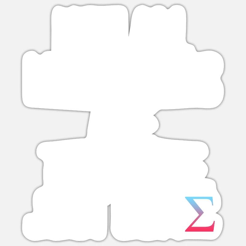 Not All Math Puns Are Terrible Funny Graphic - Sticker size S (10 x 10 cm) - white matte