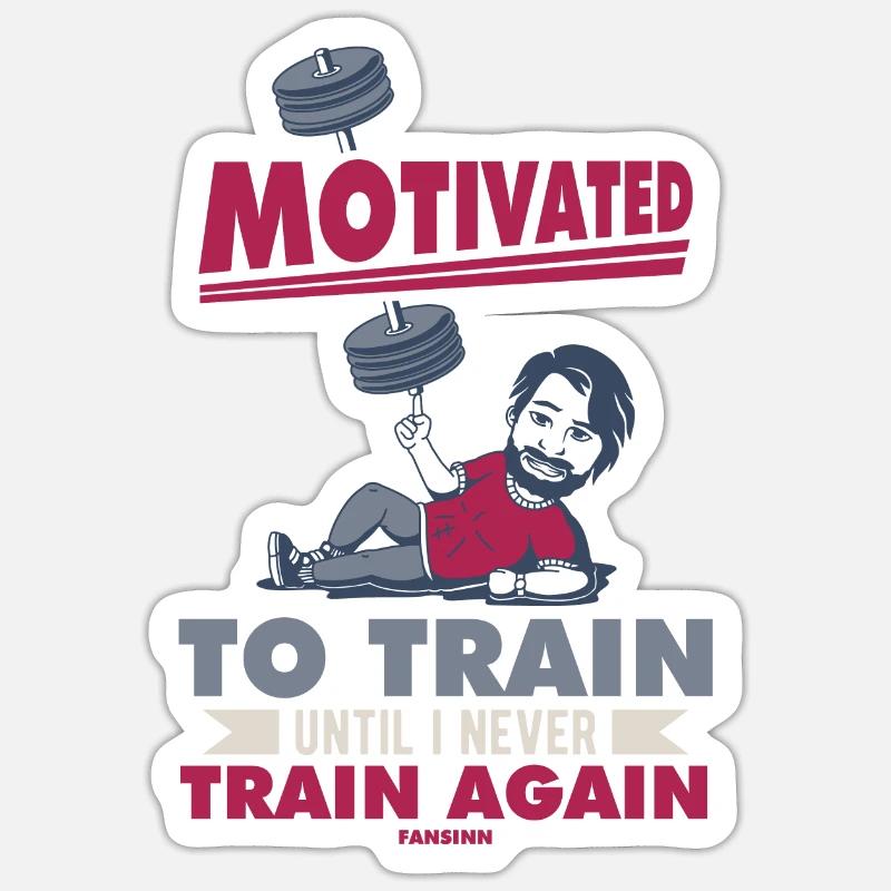 Motivation - Sticker størrelse S (10 x 10 cm) - mat hvid