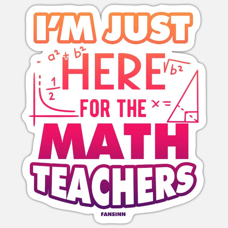 Mathématiques - Sticker taille S (10 x 10 cm) - blanc mat