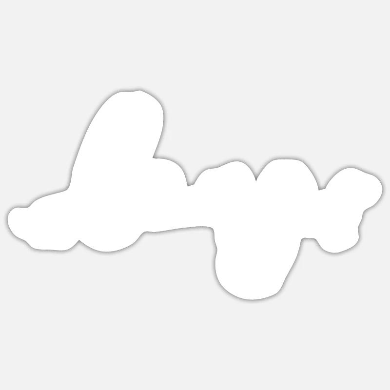Long Dachshund Dackel Teckel - Sticker size S (10 x 10 cm) - white matte
