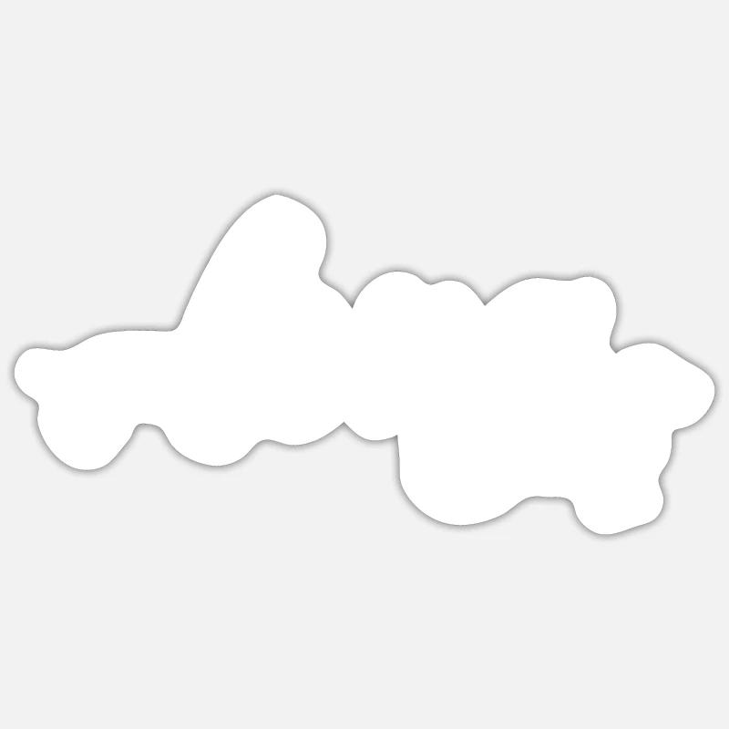 Long Dachshund Dackel Teckel - Sticker Größe S (10 x 10 cm) - Mattweiß