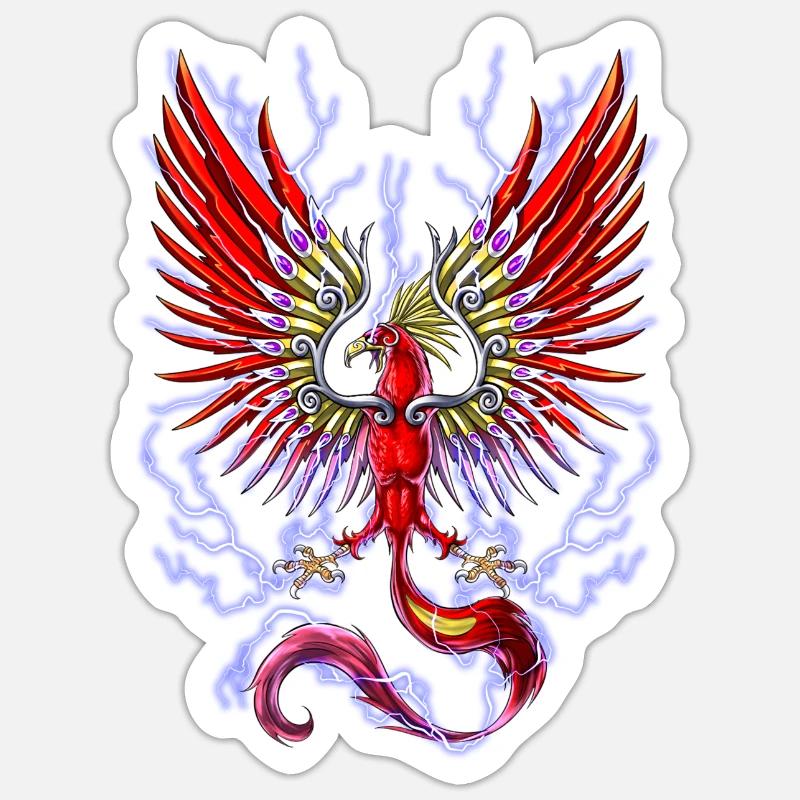 Thunderbird Mythical Cryptid Bird Sticker size S (10 x 10 cm)