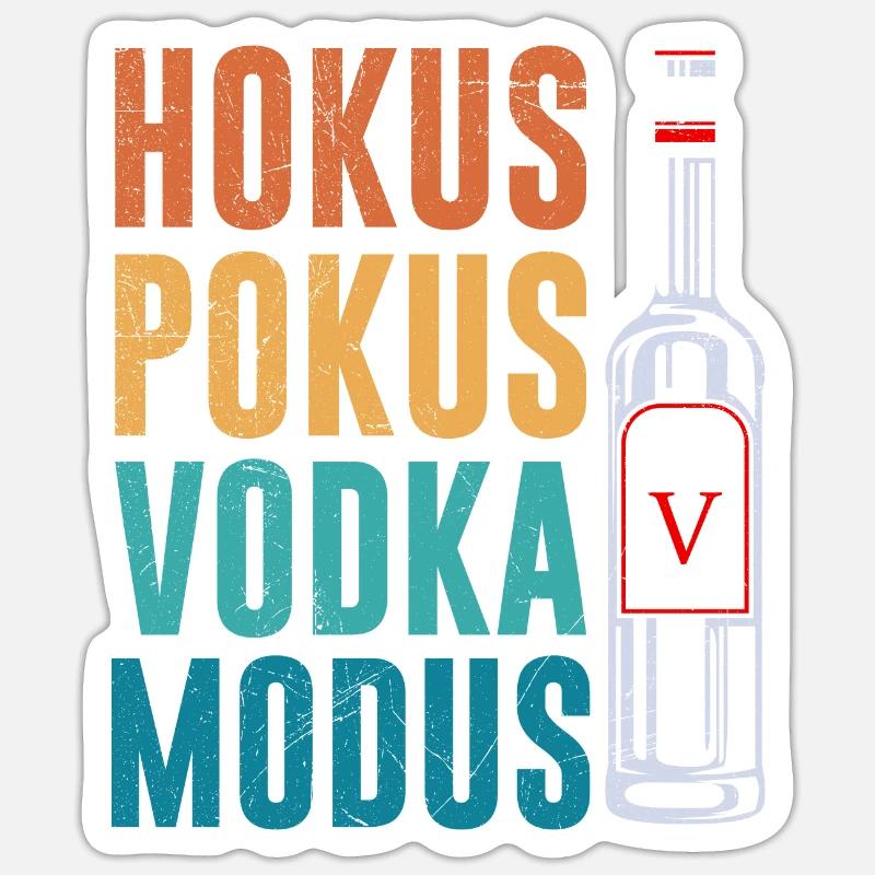 Hokus Pokus Vodka Mode Vodka Drinker Sticker size S (10 x 10 cm)