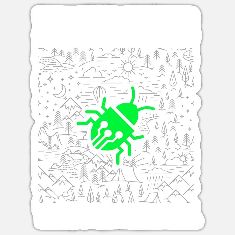 Programmer Coder Software Developer - Sticker size S (10 x 10 cm) - white matte
