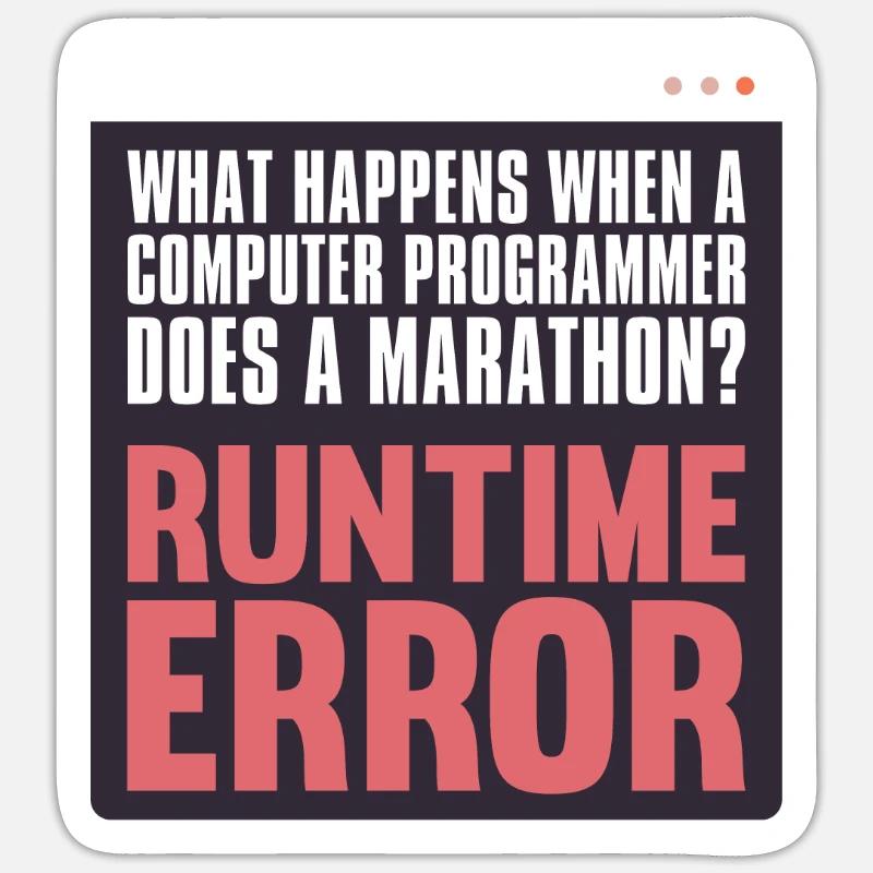 Programmer Coder Software Developer - Sticker size S (10 x 10 cm) - white matte