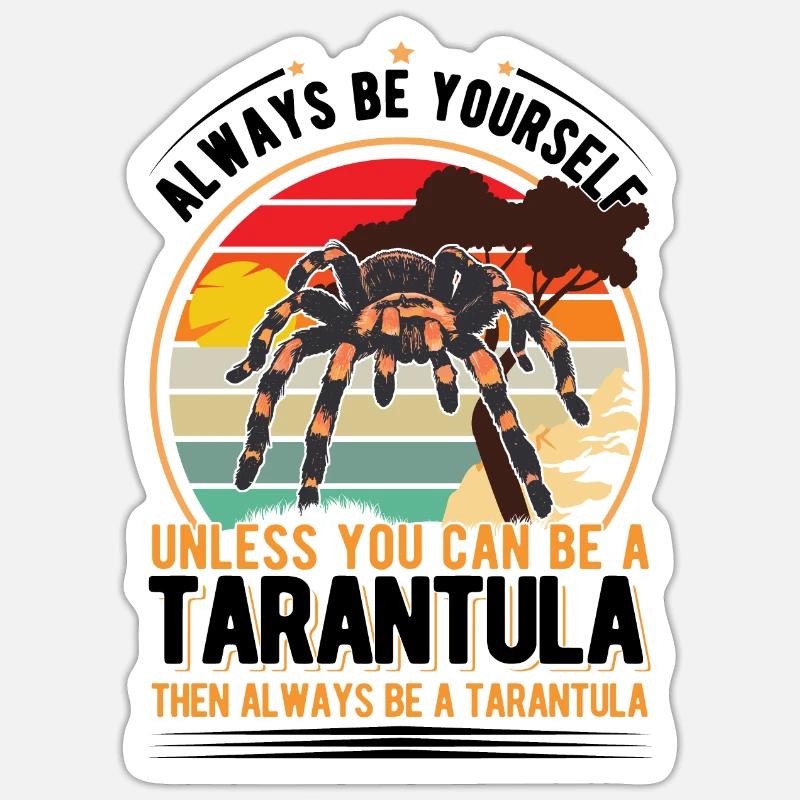 Tarantel Geschenk Tarantula Sticker Größe S (10 x 10 cm)