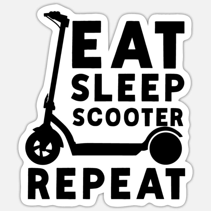E-Roller E-Scooter Roller Scooter électrique Roller Sticker taille S (10 x 10 cm)