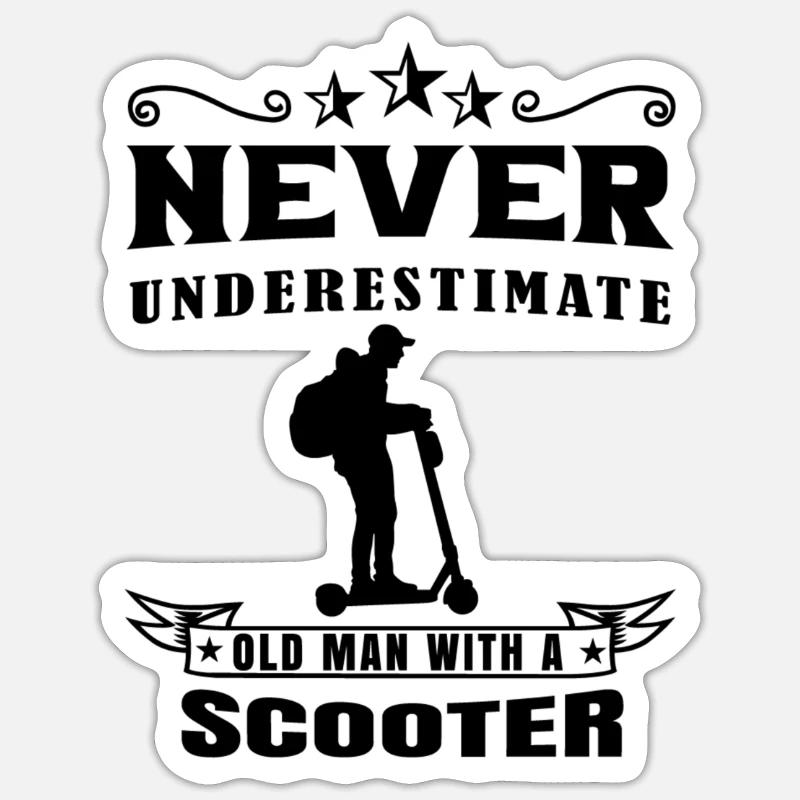 E-Roller E-Scooter Roller Scooter électrique Roller Sticker taille S (10 x 10 cm)