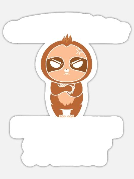 Offizielles Miese Laune Shirt - Sticker Größe S (10 x 10 cm) - Mattweiß