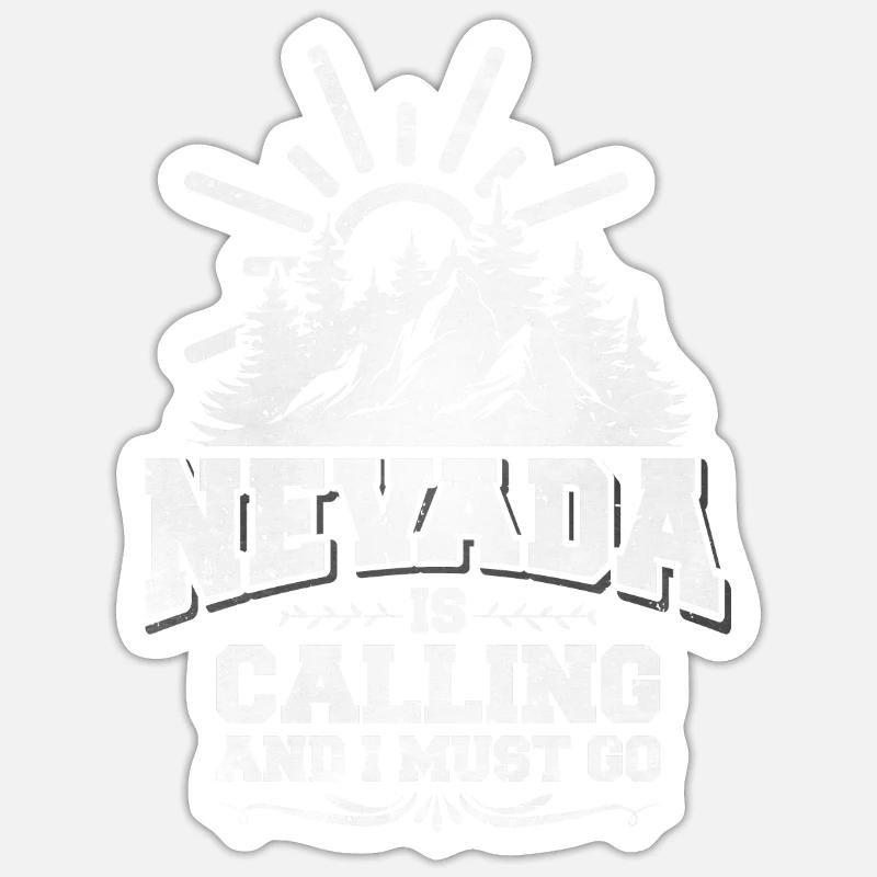 Nevada Geschenkidee Sticker Größe S (10 x 10 cm)