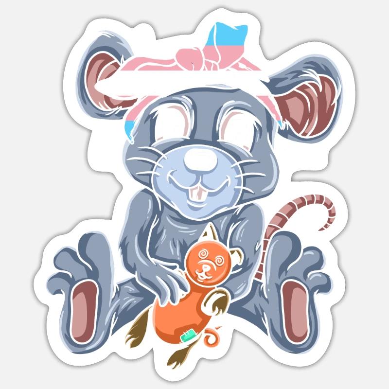 Mouse Sticker size S (10 x 10 cm)